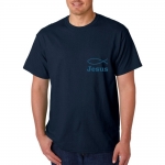 Tricou barbati diferite culori, peste, Jesus